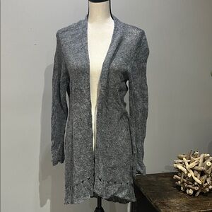 Eileen Fisher Charcoal Knit Duster